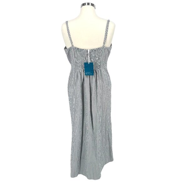Market & Spruce Striped Maxi Sun Dress Blue White Size 2X NWT - Picture 8 of 11